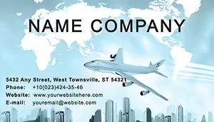 International Flights Business Card Template
