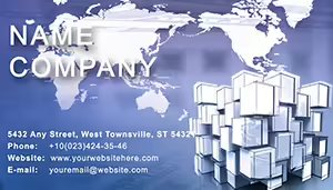 Part of the World Business Card Template
