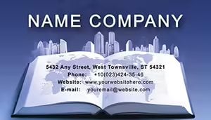 Book and the City Business Card Template