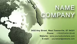 Bio Green Planet Business Card Template