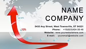Growth Chart Business Card Template | Download Design