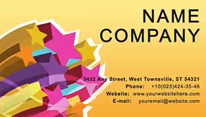 Star Business Card Template | Art Business Card