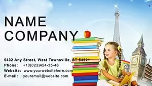 Primary Education Business Card Template