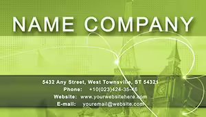 Bbusiness trip Business Card Template