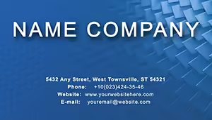Blue Scales Business Card Template