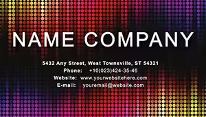 Music Equalizer Business Card Template