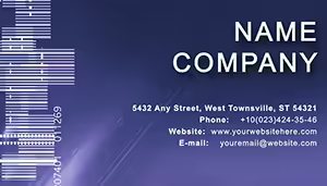 Bar-code Business Card Template