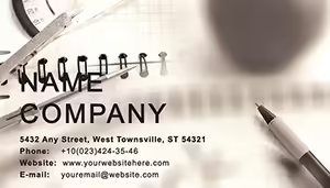 Notebook for Lesson Business Card Template