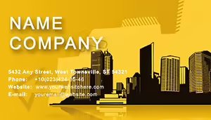 Vector Industrial City Business Card Template