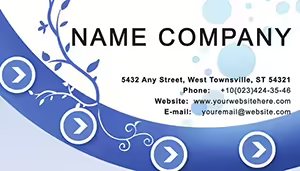 Tape Direction Business Cards Templates