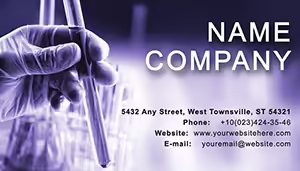 Ampoule Chemistry Business Cards Templates