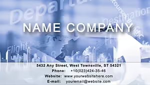 Flight Direction Business Cards Templates