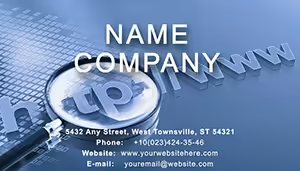 Search Engines Business Cards Templates