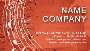 Musical Melody Business Cards Templates
