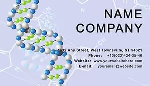 Structure Platinated DNA Business Cards Templates