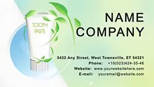 Toothpaste Business Card Template | Download Now!