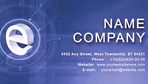 Professional 3D Internet Business Card Template | Modern Design