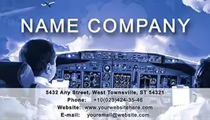Pilots Business Card Template