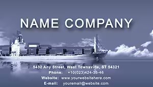 Cargo Liner Business Card Template