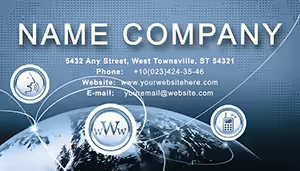 IT Communication Business Cards Templates