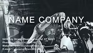 Mechanic at work Business Cards