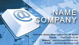 Access to E-mail Business Cards templates