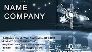 Space and Satellite Business Cards
