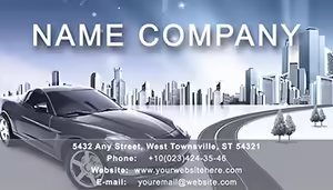 Car and City Business Cards