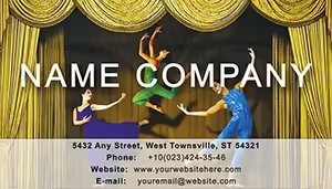 Elegant Ballet Business Cards: Graceful Designs for Dance Professionals