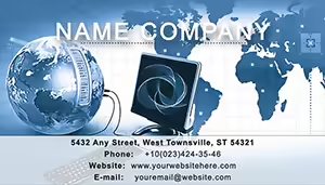 Codes, Secrets, World Business Cards Templates