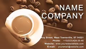 Coffee Review Business Card Template - Download Now