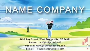 Golf Game Business Cards