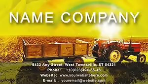 Field and Tractors Business Cards