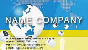 Information on Business Business Card Template
