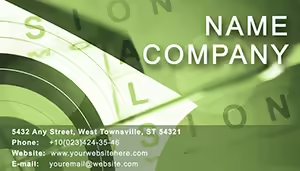 Mission Goals Business Cards template
