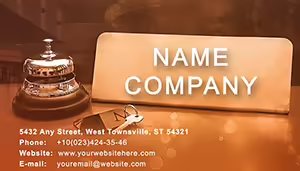 Reservation Hotel Business Cards Templates