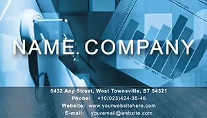 Financial Control Business Card Template | Download Now