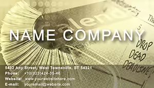 Professional Planning of Working Time Business Card Template | Download