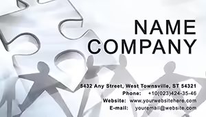 Puzzles and People Business Cards