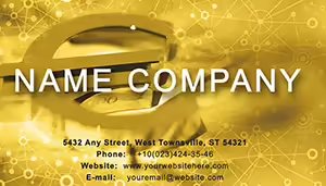Euro Currency Business Card template