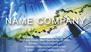 Lessons Stock Trading Business Cards template