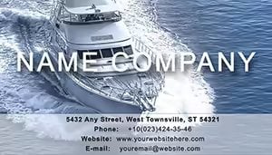 Private Cruise Business Cards