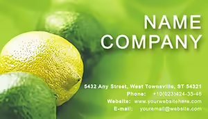 Correct Choice of Lemon Business Cards