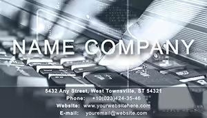 Typing on the Keyboard Business Cards