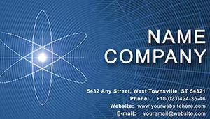 Structure of Atom Business Cards