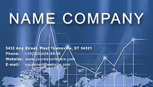 Fundamental and Market Analysis Business Cards Template for Print