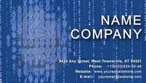 Code fingerprints Business Cards
