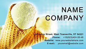 Ice Cream Plumber Business Cards Templates