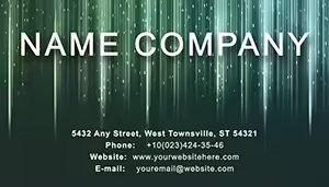 Festive Rain Business Cards Templates