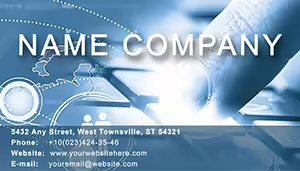 Internet communication Business Card Template